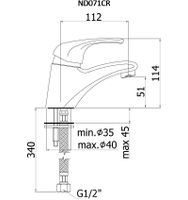 Набор смесителей Paffoni Nettuno Due 3 в 1 (сет 2) 00255120 — фото 3, Готовые комплекты для ванной комнаты