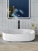 Товар: Agger Раковина накладная санфарфор, белый глянец арт-ASO21600 - фото 3 Agger Раковина накладная санфарфор, белый глянец арт-ASO21600 — фото 3, Раковины накладные