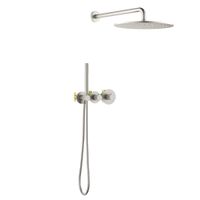 Душевая система встроенная с термостатом Timo Saona никель арт-SX-2359/13SM — фото 1, Встраиваемые душевые комплекты