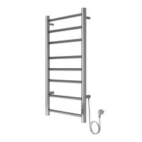 Полотенцесушитель электрический AZARIO PARMA 400/800 8 секций, диммер справа, хром арт-AZ10848 — фото 6, Электрические полотенцесушители