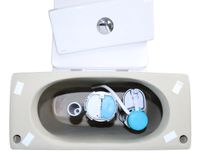 Унитаз-моноблок AZARIO MORANO 680x370х830 напольный, безободковый, в комплекте со смывным механизмом Geberit и сиденьем дюропласт микролифт арт-AZ-1001-G — фото 8, Напольные унитазы