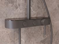 Душевая стойка VSFS-402GM, вороненая сталь — фото 1, Душевые стойки