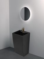 Товар: Раковина напольная Azario COMELLA 480х420х830 отдельностоящая прямоугольная, черный матовый арт-AZ-314MB - фото 4 Раковина напольная Azario COMELLA 480х420х830 отдельностоящая прямоугольная, черный матовый арт-AZ-314MB — фото 4, Раковины напольные