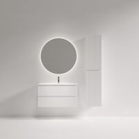 Тумба подвесная SANCOS Snob R 890х390х500, c двумя ящиками оснащенными доводчиками, Bianco, арт. арт-SNR90/39W — фото 3, Тумбы под раковину