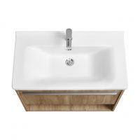 Тумба-умывальник ХОУП 80, 1 ящ., подвесная, орех (под раковину МИРАНДА 80) 1A287301HP6C0 — фото 3, Тумбы под раковину