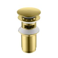 Донный клапан Timo 8011/20 золото шлифованное — фото 1, Донные клапаны