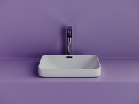 Раковина встраиваемая сверху CERAMICANOVA Element с отверстием слива - перелива прямоугольной формы 460x330x170 мм цвет белый арт. арт-CN6078 — фото 3, Раковины встраиваемые сверху