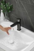 Смеситель для раковины BELZ, оружейная сталь, арт-B10715-3 — фото 4, Смесители для раковины