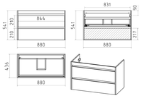 Тумба под раковину арт-BAL-06090-03-012Я — фото 5, Тумбы под раковину