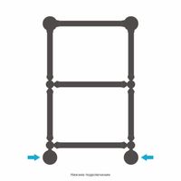 Полотенцесушитель водяной Сунержа Ренессанс 1386 660x400 Матовый чёрный арт-31-0281-6640 — фото 3, Водяные полотенцесушители