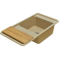 Мойка для кухни Беллис 97 970x510x250 мм, прямоуг., песочный арт-1A725132BS220 — фото 5, Кухонные мойки