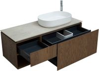 Тумба под раковину Allen Brau Infinity 120 1.21008.NO R дуб — фото 7, Тумбы под раковину