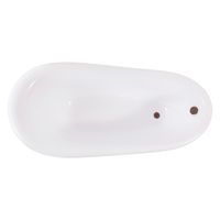 Ванна EDELWEISS 170 см из литьевого мрамора NOVA GEL с бронзовыми ножками/ Aqua de Marco 1170WBEDE_GEL — фото 7, Ванны