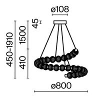 Товар: Подвесной светильник Maytoni MOD555PL-L35G3K - фото 4 Подвесной светильник Maytoni MOD555PL-L35G3K — фото 4, Подвесные светильники