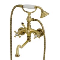 PRESTIGE См-ль д/ванны внешний, c поворотным изливом, бронза арт-31597 — фото 2, Смеситель для ванны