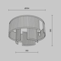 Товар: Потолочный светильник Maytoni MOD174CL-06G - фото 3 Потолочный светильник Maytoni MOD174CL-06G — фото 3, Подвесные светильники