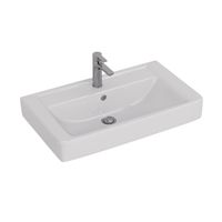 Раковина керамическая "Q80" арт-192185 — фото 4, Раковины встраиваемые сверху