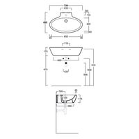 Товар: Раковина SIMAS LFT Spazio подвесная или накладная с одним намеченным отверстием цвет белый арт-LFT34 - фото 2 Раковина SIMAS LFT Spazio подвесная или накладная с одним намеченным отверстием цвет белый арт-LFT34 — фото 2, Раковины накладные
