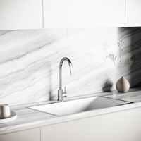 Смеситель для кухни из нержавеющей стали Sancos Stainless, с поворотным R изливом, арт арт-SC12001SS — фото 3, Смесители для кухни