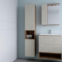 Товар: Шкаф навесной Бриклаер КРИСТАЛЛ 35х60 см, латте 4627125416996 - фото 4 Шкаф навесной Бриклаер КРИСТАЛЛ 35х60 см, латте 4627125416996 — фото 4, Шкафы для ванной