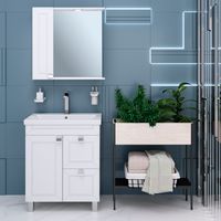 Зеркальный шкаф OSTIN 70 /левый/ AQUA DE MARCO 1070WCOST/L — фото 6, Зеркальные шкафы в ванную