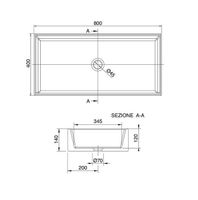 Раковина Scarabeo TEOREMA 2.0 накладная без перелива без отверстий цвет белый матовый арт-5102 41 — фото 3, Раковины накладные