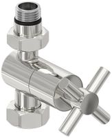 Вентиль Вентиль Сунержа прямой крест (G 1/2" НР х G 3/4" НГ) Без покрытия 00-1409-1234 — фото 3, Комплектующие для полотенцесушителей