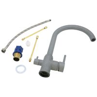 NAPOLI Смеситель д/кухни совмещенный с краном для питьевой воды, темно-серый камень арт-32664 — фото 8, Смесители для кухни