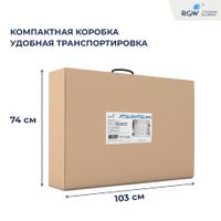 Душевая перегородка RGW WA-09B 1200, профиль черный, арт-06100912-14 — фото 5, Душевые перегородки