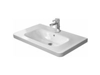 Раковина, Duravit, Durastyle, шгв 800*480*170, отверстия для смесителя-1, WonderGliss, цвет-белый арт-23208000001 — фото 1, Раковины встраиваемые сверху