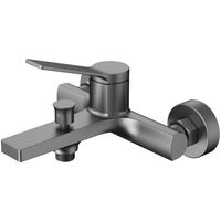 Смеситель для ванны и душа Azario VISE с ручным душем, керамический картридж, графит арт-AZ-VSA238330AJ — фото 1, Смеситель для ванны