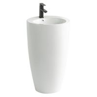 Раковина напольная Azario Dea 500х500х860 отдельностоящая круглая, белый арт-AZ-203 — фото 3, Раковины напольные