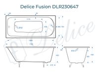 Ванна чугунная Delice Fusion 170х70 DLR230647 — фото 3, Чугунные ванны