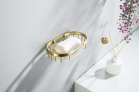 мыльница решетка, шлиф. золото арт-AQ4956BG — фото 4, Мыльницы