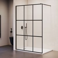 Душевая перегородка RGW WA-111B 120x195, профиль черный, стекло прозрачное(Принт)/8 мм, арт-411011112-84 — фото 2, Душевые перегородки