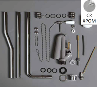 Механизм слива SIMAS с латунной трубой для высокого бачка с ручкой смыва на цепочке R01CR — фото 1, Комплектующие для туалета