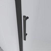 Товар: Душевая дверь Veconi Evo 100 B, 1300x1950, черный матовый, стекло тонированное матовое E1-B-130-12-C9 - фото 2 Душевая дверь Veconi Evo 100 B, 1300x1950, черный матовый, стекло тонированное матовое E1-B-130-12-C9 — фото 2, Раздвижные душевые двери