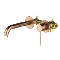 Смеситель для раковины встроенный Timo Saona 2372/19SM розовое золото — фото 2, Смесители для раковины