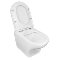 Унитаз подвесной AZARIO Porta 520х360х375 безободковый, быстросъемное сиденье микролифт арт-AZ-0064 — фото 2, Подвесные унитазы