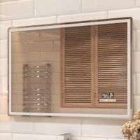 Зеркало с подсветкой VIGO Geometry Media voice 1000 050 — фото 3, Зеркала в ванную комнату