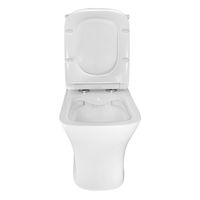 Унитаз-компакт Azario Kashmir 340х650х770 напольный, безободковый, в комплекте с быстросъемным сиденьем микролифт арт-AZ-9143S — фото 4, Напольные унитазы