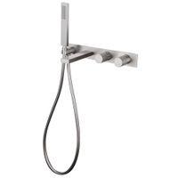 Смеситель ABBER Rund AF8730SP для ванны скрытого монтажа, сатин — фото 2, Смеситель для ванны