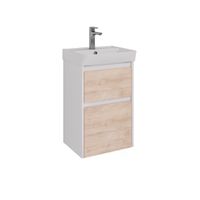Товар: Тумба Lemark COMBI 45см под 1 раковину, подвесная/напольная, 2 ящика, цвет фасада: Дуб кантри, цвет LM03C45T-dub - фото 1 Тумба Lemark COMBI 45см под 1 раковину, подвесная/напольная, 2 ящика, цвет фасада: Дуб кантри, цвет LM03C45T-dub — фото 1, Тумбы под раковину