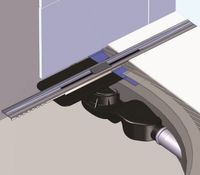 Желоб BERGES водосток SIMPEL 800, золото глянец, S-сифон D50/105 H50 вертикальный арт-092012 — фото 3, Душевые лотки