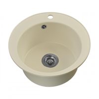 Мойка кухонная ШЕЛЛИ 50, круглая, жемчуг 1A734732SS240 — фото 2, Кухонные мойки