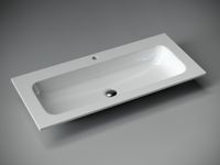 Раковина накладная Grace прямоугольная, с отверстием под смеситель, 1010*457*137 мм, цвет белый CN7013 — фото 3, Раковины накладные