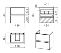 Товар: Тумба под раковину арт-Э-Али01050-011П2Я - фото 4 Тумба под раковину арт-Э-Али01050-011П2Я — фото 4, Тумбы под раковину