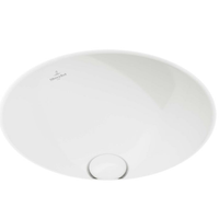 Раковина, Villeroy&Boch, Loop&Friends, ширина, мм-380, глубина, мм-380, высота, мм-210, тип установки-встраиваемый, отверстия для смесителя-отсутствуют, перелив-есть, цвет-альпийский белый (белый Alpin) арт-4A520001 — фото 1, Раковины встраиваемые сверху