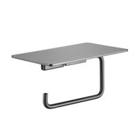 Держатель для туалетной бумаги с полочкой Rose , пепельный арт-RG1805T — фото 1, Держатели туалетной бумаги