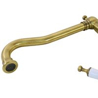 Товар: CUCINA OXFORD См-ль д/кухни моноком., ручка белая/бронза арт-18195 - фото 5 CUCINA OXFORD См-ль д/кухни моноком., ручка белая/бронза арт-18195 — фото 5, Смесители для кухни